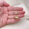 Collares con Dije 04.342.0060.18 Oro Laminado, Pulido, Tono Dorado (02 MM Thickness, 18 Inches Length)