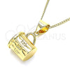 Collares con Dije 04.342.0060.18 Oro Laminado, Pulido, Tono Dorado (02 MM Thickness, 18 Inches Length)