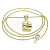 Collares con Dije 04.342.0060.18 Oro Laminado, Pulido, Tono Dorado (02 MM Thickness, 18 Inches Length)