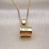 Collares con Dije 04.342.0060.18 Oro Laminado, Pulido, Tono Dorado (02 MM Thickness, 18 Inches Length)