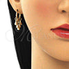 Argolla Huggie 02.63.2718.15 Oro Laminado, Diseño de Gota, Pulido, Tono Dorado