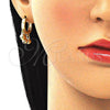 Argolla Huggie 02.63.2726.15 Oro Laminado, Diseño de Cascavel, Pulido, Tono Dorado