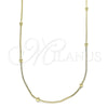 Gargantilla Basica 04.213.0245.18 Oro Laminado, Diseño de Box, Pulido, Tono Dorado (01 MM Thickness, 18 Inches Length)