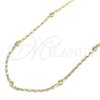 Gargantilla Basica 04.213.0228.18 Oro Laminado, Pulido, Tono Dorado (02 MM Thickness, 18 Inches Length)