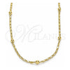 Gargantilla Basica 04.213.0228.18 Oro Laminado, Pulido, Tono Dorado (02 MM Thickness, 18 Inches Length)