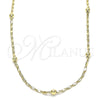 Gargantilla Basica 04.213.0228.18 Oro Laminado, Pulido, Tono Dorado (02 MM Thickness, 18 Inches Length)