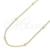 Gargantilla Basica 04.213.0248.18 Oro Laminado, Diseño de Rolo, Pulido, Tono Dorado (Grosor 01 MM, 18 Pulgadas de Largo)