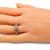 Anillo Multi Piedra 01.346.0023.2.09 Oro Laminado, con Granate Zirconia Cubica, Pulido, Tono Dorado (Size 9)