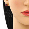 Earcuff 02.210.0626 Oro Laminado, con Multicolor Zirconia Cubica, Pulido, Tono Dorado