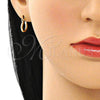 Argolla Pequeña 5.134.014.12 Oro Laminado, Pulido, Tono Dorado