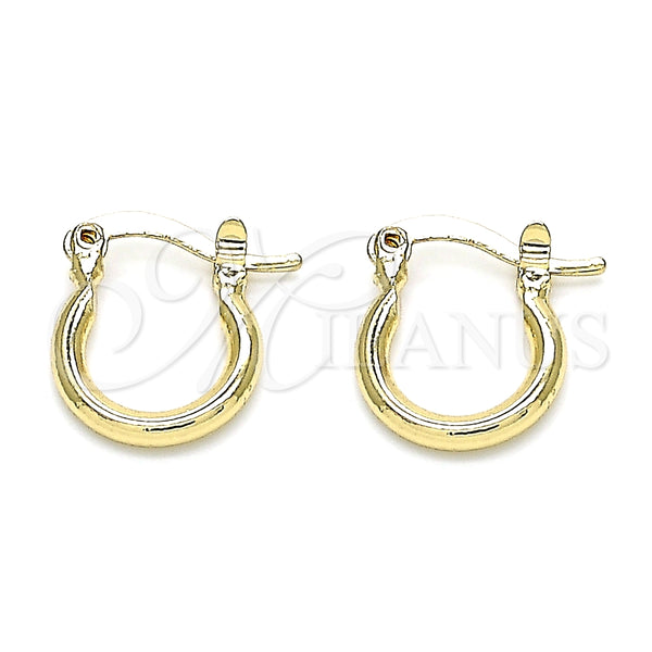 Argolla Pequeña 5.134.014.12 Oro Laminado, Pulido, Tono Dorado