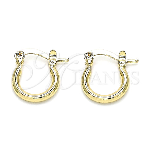 Argolla Pequeña 5.134.014.12 Oro Laminado, Pulido, Tono Dorado