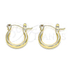Argolla Pequeña 5.134.014.12 Oro Laminado, Pulido, Tono Dorado