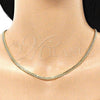 Gargantilla Basica 04.63.1360.20 Oro Laminado, Diseño de Miami Cubana, Pulido, Tono Dorado (100 Gauge, Thickness, 20 Inches Length)