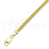 Pulsera Básica 04.63.1397.07 Oro Laminado, Diseño de Miami Cubana, Pulido, Tono Dorado (Calibre 120, Grosor 04.3 MM, 8 Pulgadas de Largo)