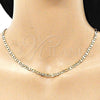Gargantilla Basica 04.213.0254.24 Oro Laminado, Diseño de Mariner, Pulido, Tono Dorado (04 MM Thickness, 24 Inches Length)