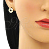 Arete Dormilona 02.156.0611 Oro Laminado, Pulido, Tono Dorado