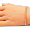 Pulsera Básica 04.63.1413.07 Oro Laminado, Diseño de Miami Cubana, Pulido, Tono Dorado (100 Gauge, 04 MM Thickness, 8 Inches Length)