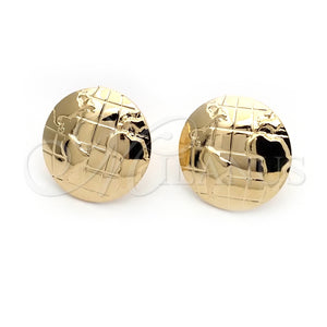 Arete Dormilona 02.58.0030 Oro Laminado, Pulido, Tono Dorado