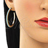 Arete Dormilona 02.122.0118.2.35 Oro Laminado, con Turquoise Cristal, Pulido, Tono Dorado