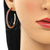 Arete Dormilona 02.122.0118.3.35 Oro Laminado, con Rosado Cristal, Pulido, Tono Dorado