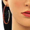 Arete Dormilona 02.122.0118.1.55 Oro Laminado, con Granate Cristal, Pulido, Tono Dorado