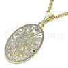 Dije Religioso 05.380.0154 Oro Laminado, Diseño de Angel, Pulido, Tono Dorado