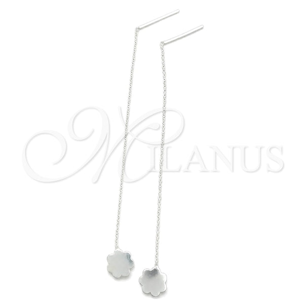 Arete Dormilona 02.156.0617 Oro Laminado, Diseño de Angel, con Blanca Micro Pave, Pulido, Tono Dorado