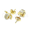 Arete Dormilona 02.342.0146 Oro Laminado, con Blanca Micro Pave, Pulido, Tono Dorado