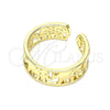 Anillo Elegante 01.213.0011 Oro Laminado, Diseño de Elefante, Pulido, Tono Dorado (One size fits all)