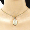Dije Religioso 05.213.0130 Oro Laminado, Diseño de Guadalupe, Pulido, Tono Dorado