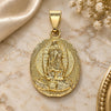 Dije Religioso 05.213.0130 Oro Laminado, Diseño de Guadalupe, Pulido, Tono Dorado