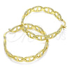 Argolla Mediana 02.163.0156.40 Oro Laminado, Diseño de Puff Mariner, Pulido, Tono Dorado