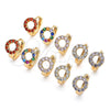 Argolla Huggie 02.210.0646.4.15 Oro Laminado, con Multicolor Zirconia Cubica, Pulido, Tono Dorado