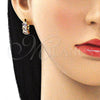 Argolla Huggie 02.210.0648.3.15 Oro Laminado, con Amatista Zirconia Cubica, Pulido, Tono Dorado