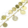 Pulsera de Dije 03.331.0211.08 Oro Laminado, Pulido, Tono Dorado (02 MM Thickness, 8 Inches Length)