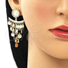 Arete Largo 02.331.0057 Oro Laminado, Pulido, Tono Dorado
