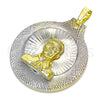 Dije Religioso 05.253.0161 Oro Laminado, Diamantado, Tres Tonos
