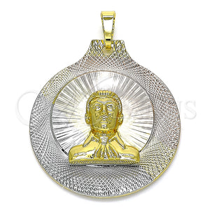 Dije Religioso 05.253.0161 Oro Laminado, Diamantado, Tres Tonos
