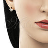 Arete Dormilona 02.310.0084 Oro Laminado, con Blanca Micro Pave and Marfil Perla, Pulido, Tono Dorado