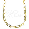 Gargantilla Basica 04.63.1394.16 Oro Laminado, Diseño de Paperclip, Pulido, Tono Dorado (Thickness, 16 Inches Length)