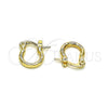 Argolla Pequeña 02.96.0080.10 Oro Laminado, Diamantado, Tono Dorado
