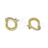Argolla Pequeña 02.96.0083.10 Oro Laminado, Diamantado, Tono Dorado
