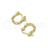 Argolla Pequeña 02.96.0087.10 Oro Laminado, Diamantado, Tono Dorado