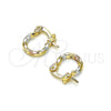 Argolla Pequeña 02.96.0087.2.10 Oro Laminado, Diamantado, Tres Tonos
