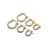Argolla Pequeña 02.96.0087.2.10 Oro Laminado, Diamantado, Tres Tonos