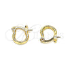 Argolla Pequeña 02.96.0088.10 Oro Laminado, Diamantado, Tono Dorado