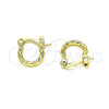 Argolla Pequeña 02.96.0084.10 Oro Laminado, Diamantado, Tono Dorado