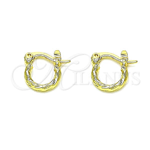 Argolla Pequeña 02.96.0084.10 Oro Laminado, Diamantado, Tono Dorado