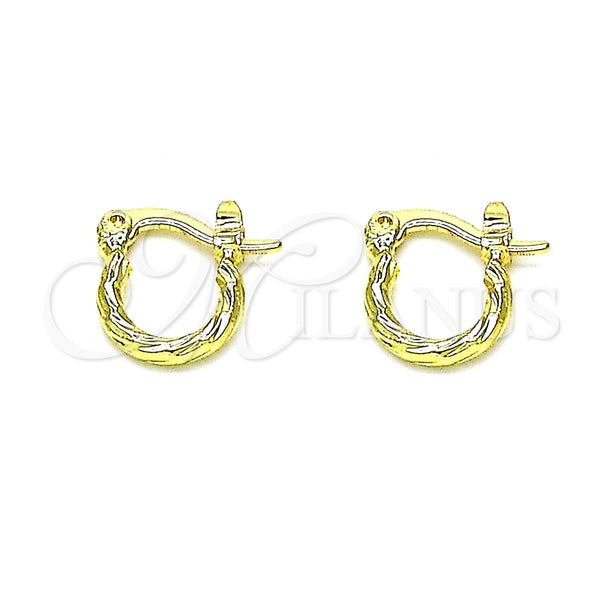 Argolla Pequeña 02.96.0084.10 Oro Laminado, Diamantado, Tono Dorado